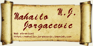 Mahailo Jorgačević vizit kartica